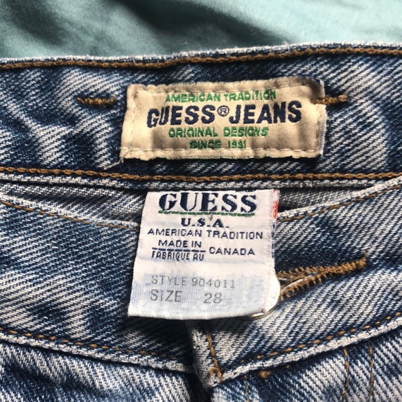 Vintage Guess Baggy Wide Leg Jeans - Picture 15 of 16
